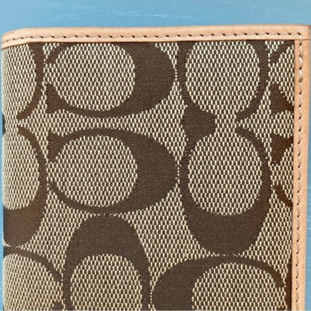 Coach Checkbook Monogram Wallet - Picture 9 of 9